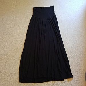 Black Maxi maternity skirt